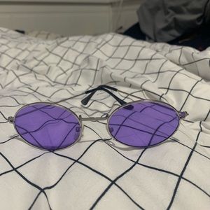vintage purple john lennon inspired sunglasses